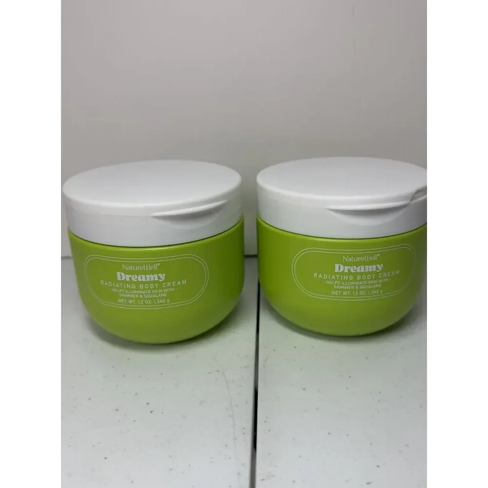 NatureWell Dreamy Radiating Body Cream Illuminate Skin 12oz Set of 2 New